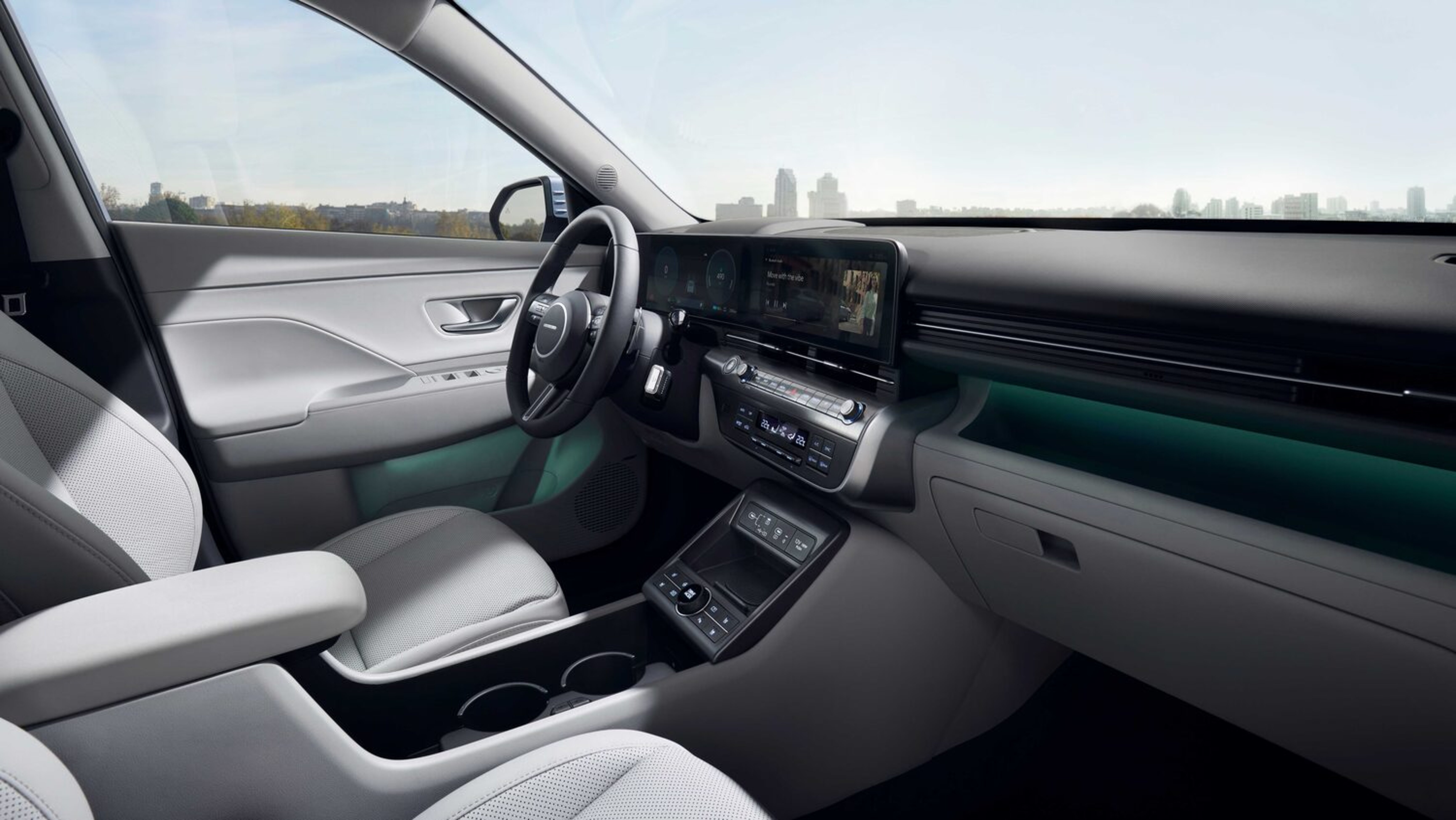 Cockpit des Hyundai Kona
