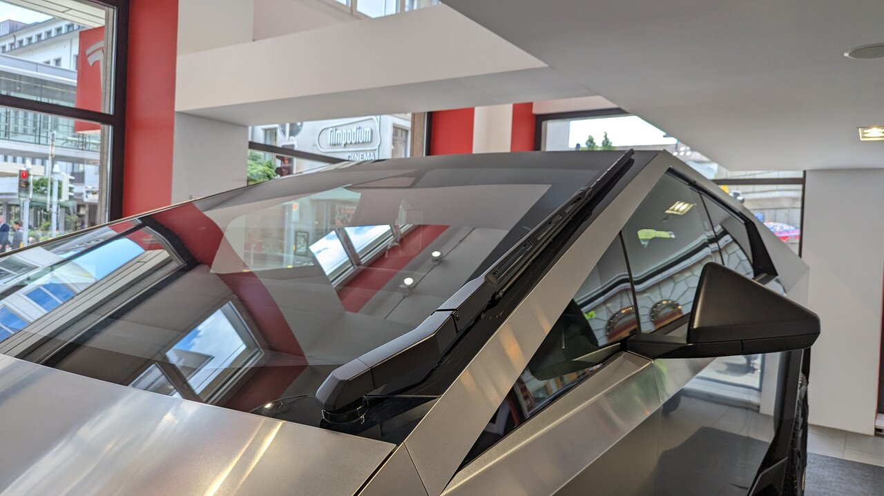 Scheibenwischer des Tesla Cybertruck