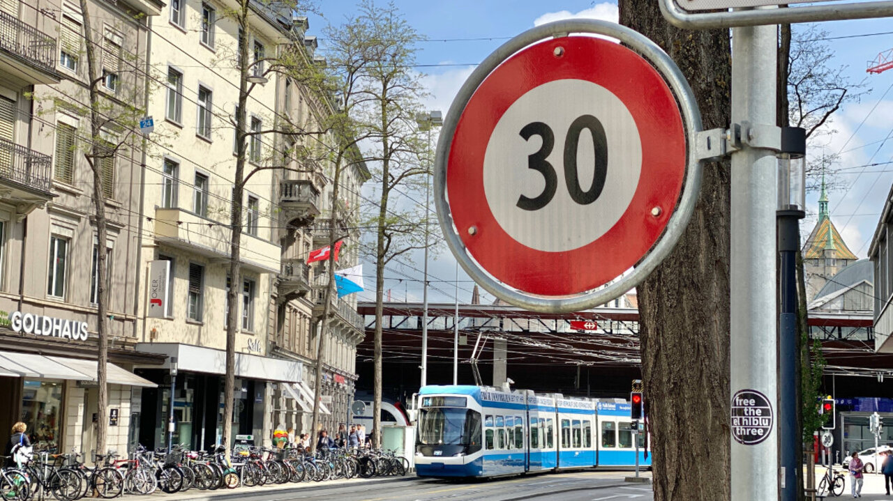 Tempo 30 in der Stadt Zürich