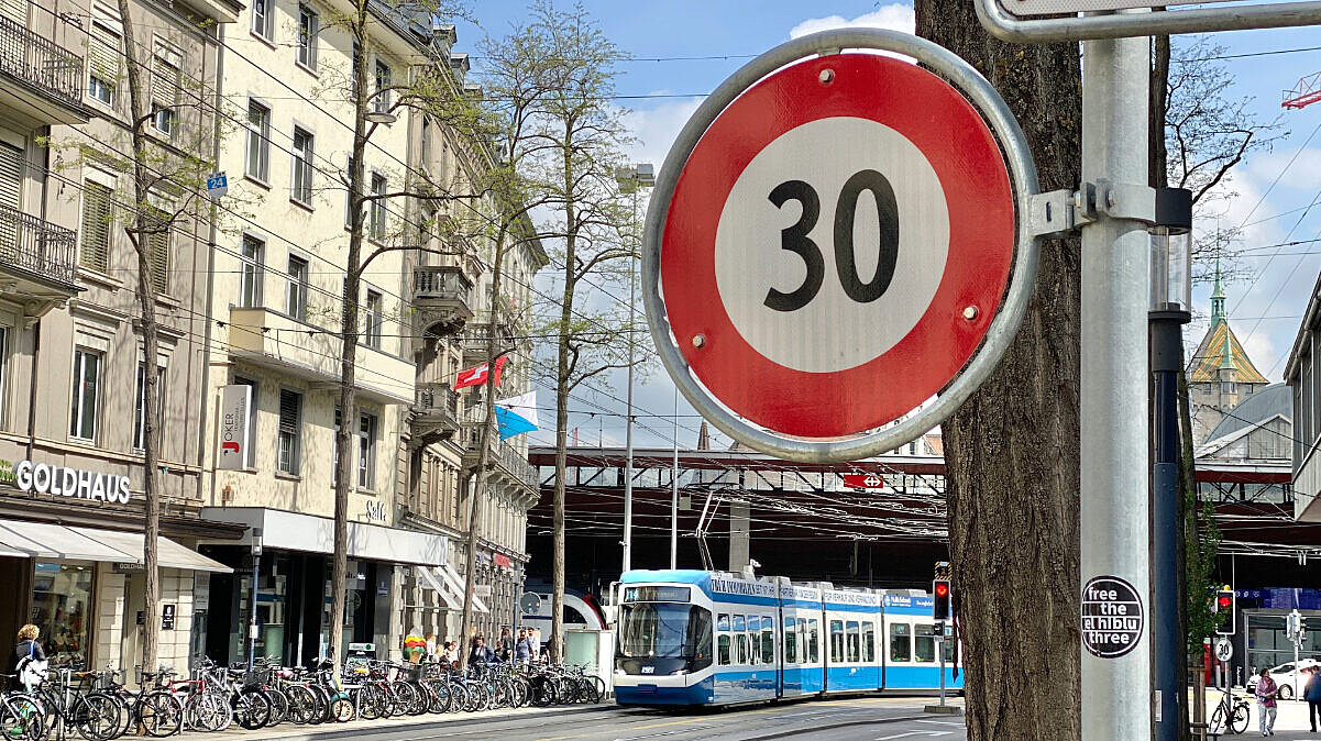 Tempo 30 in der Stadt Zürich