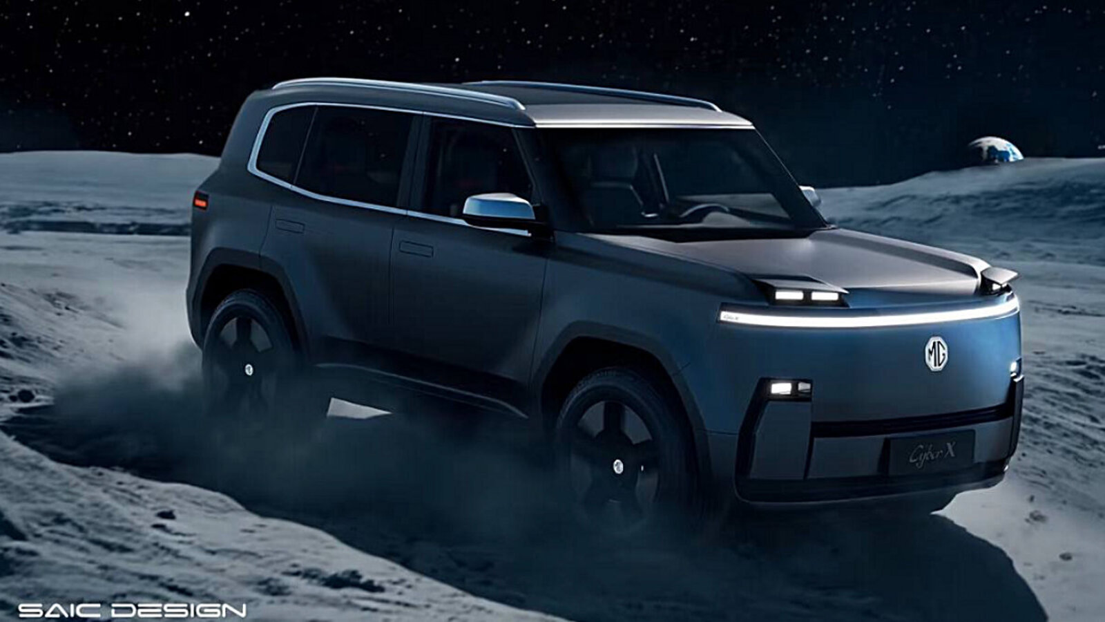 MG schickt seinen Cyber X auf den Mond. Bild: Saic Design