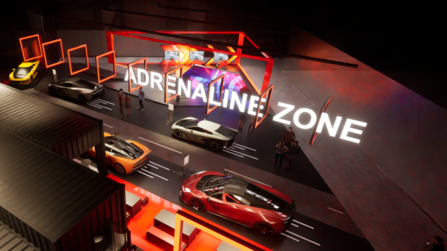 Grafik zur Adrenaline Zone am Autosalon Genf