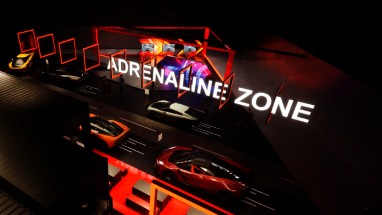 Grafik zur Adrenaline Zone am Autosalon Genf