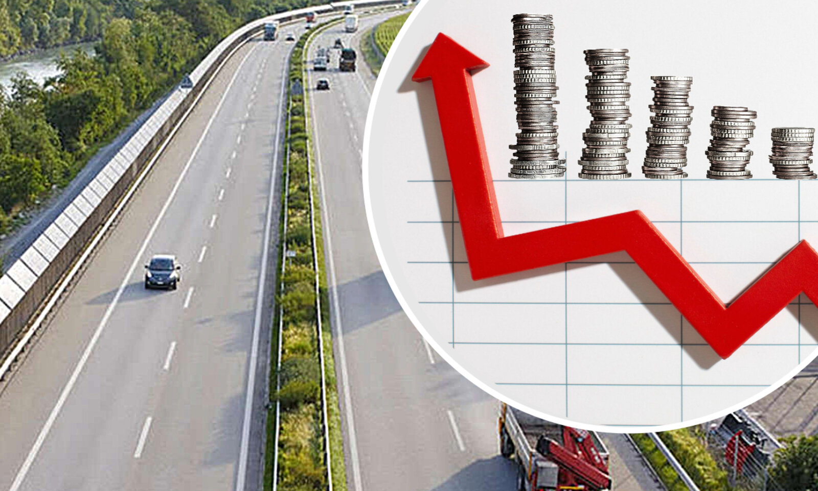 Die Installation von Photovoltaik auf Schweizer Autobahnen kostet Geld. Der Bund rechnet mit durchschnittlichen Investitionskosten von 1750 Franken pro Kilowatt-Peak (kWp). Grafik: STREETLIFE, ASTRA, pixabay