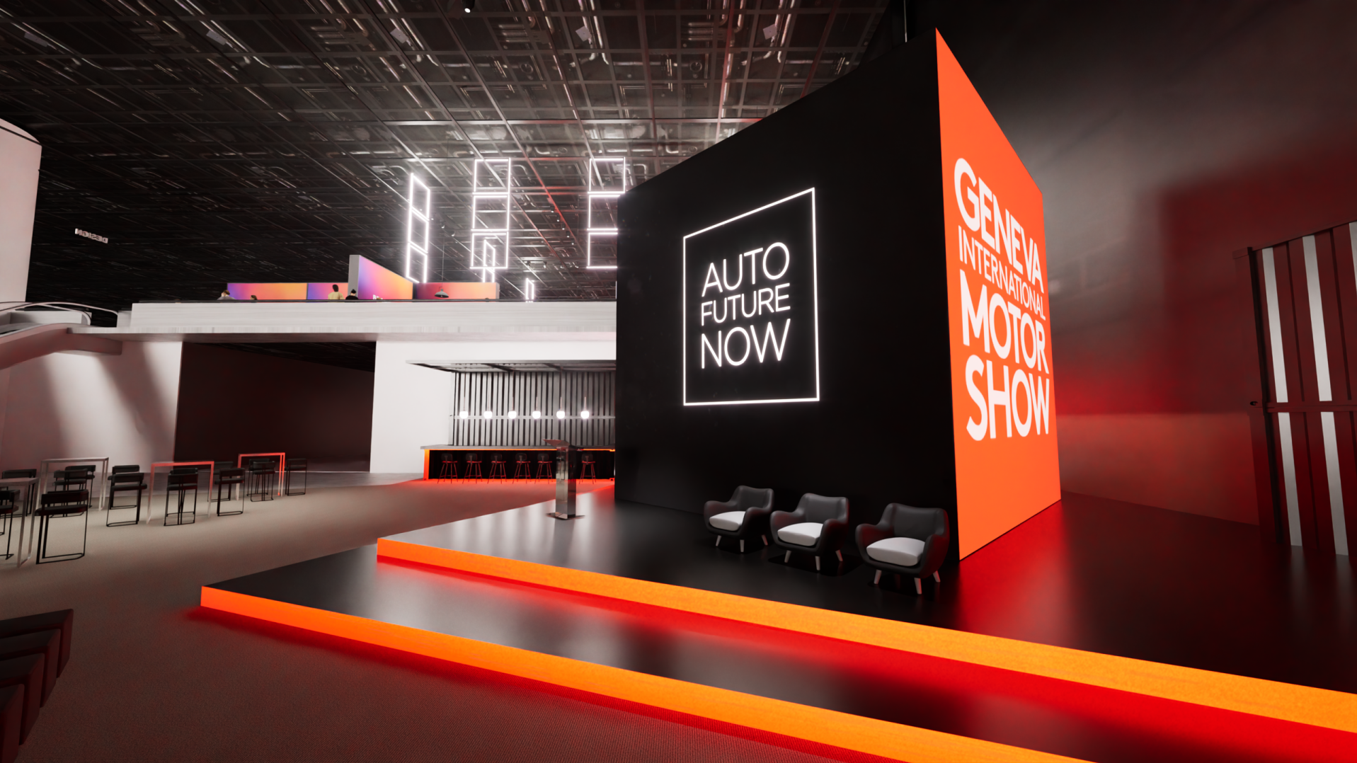 Grafik des Cube am Genfer Autosalon