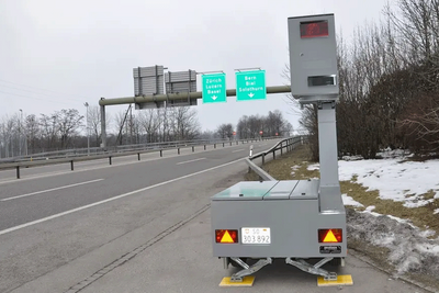Blitzer der Kapo Solothurn auf der Autobahn