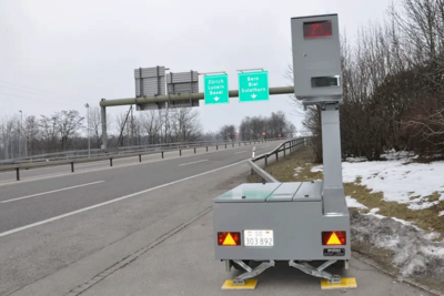 Blitzer der Kapo Solothurn auf der Autobahn