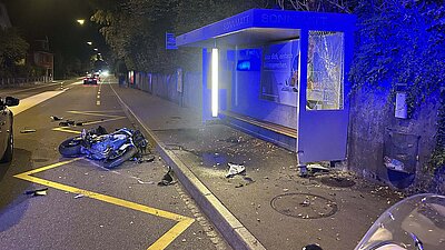 Unfallstelle Baden