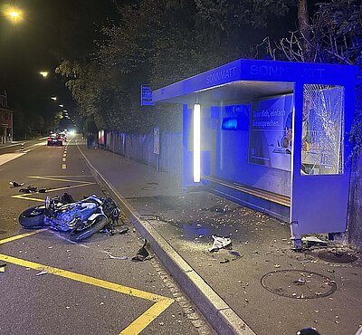 Unfallstelle Baden
