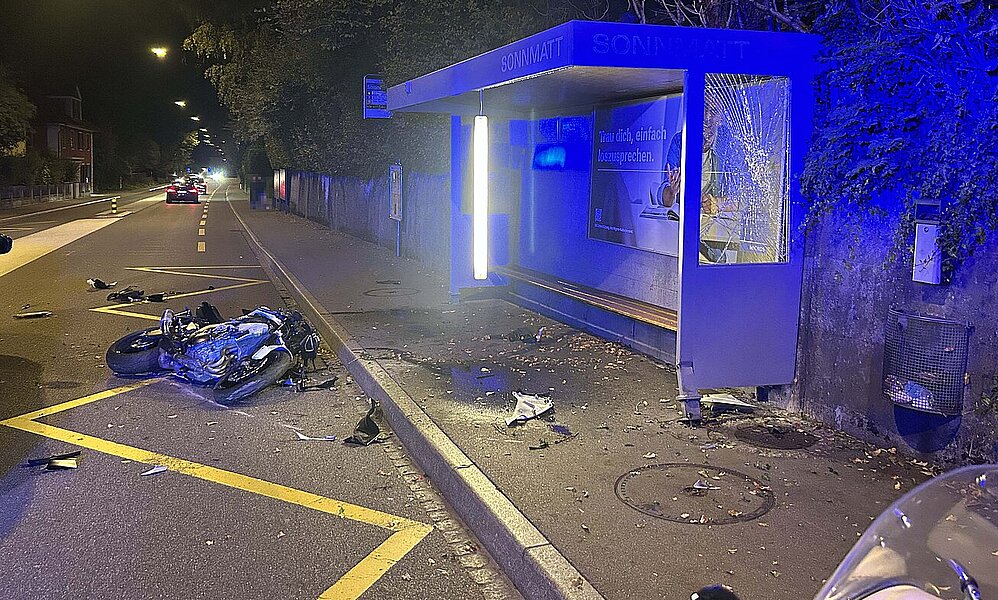 Unfallstelle Baden