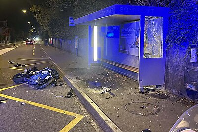 Unfallstelle Baden
