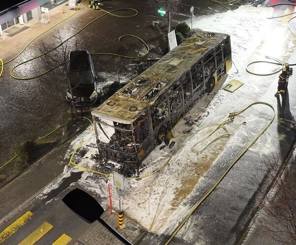 Postauto Kerzers Brand