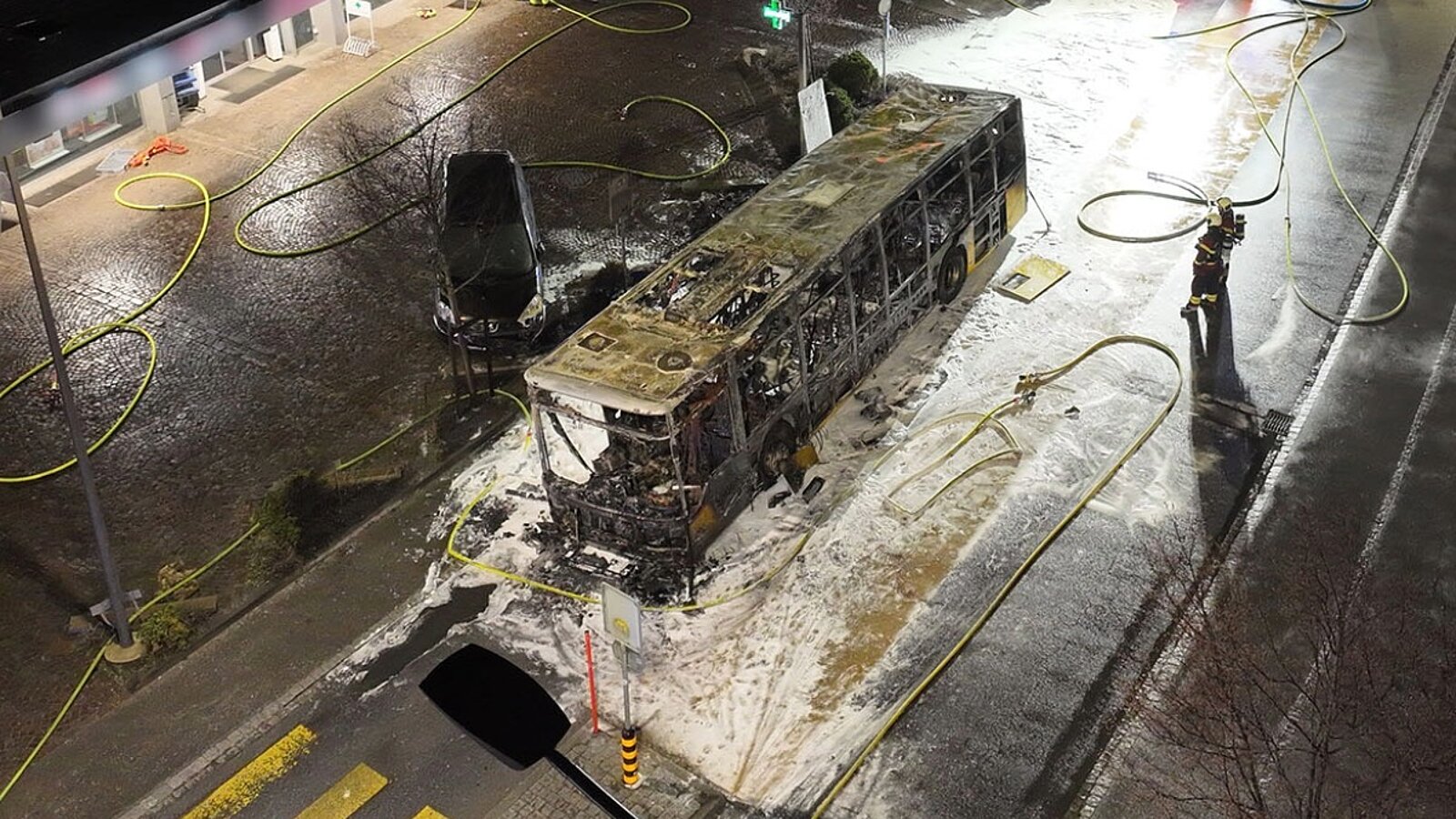 Postauto Kerzers Brand