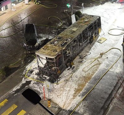 Postauto Kerzers Brand