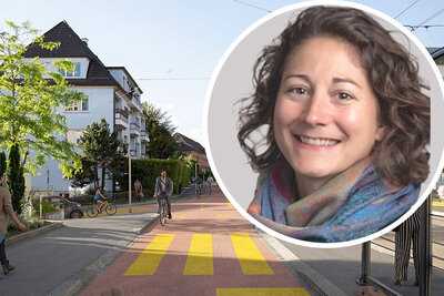In der ETH-Vision «E-Bike City» gehört der Zürcher Strassenraums der Mikromobilität. Dr. Catherine Elliot ist die Projektkoordinatorin des ETH-Projekts. Bild: ETH