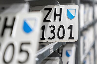 Wunschkontrollschilder im Kanton Zürich
