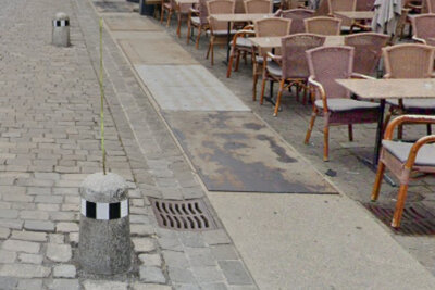 Poller an der Ecke Gerechtigkeitsgasse/Postgasshalde in Bern