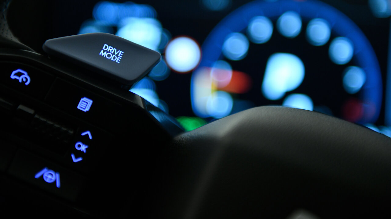 Fahrmodus-Schalter am Lenkrad des Hyundai Ioniq 5 N