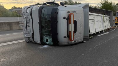 LKW Unfall Rothenburg Luzern