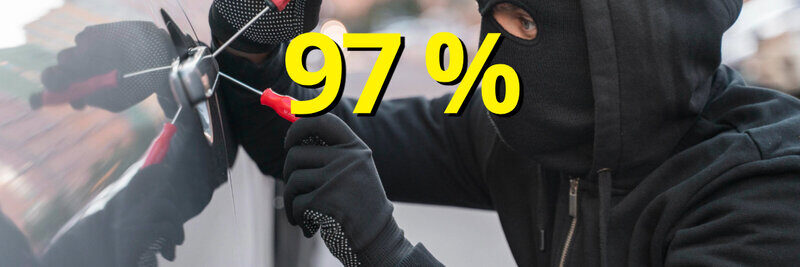 Es sind hauptsächlich Männer, die in der Schweiz bei einem Einbruch in ein Auto erwischt werden. Bild: Freepik