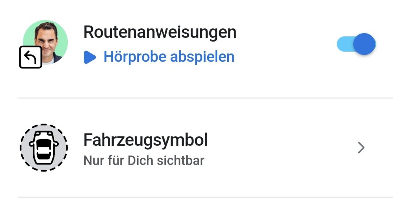Screenshot der App Waze