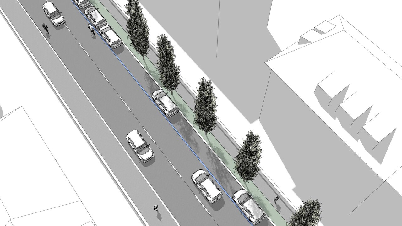 Aktuelle Visualisierung der Birchstrasse. 