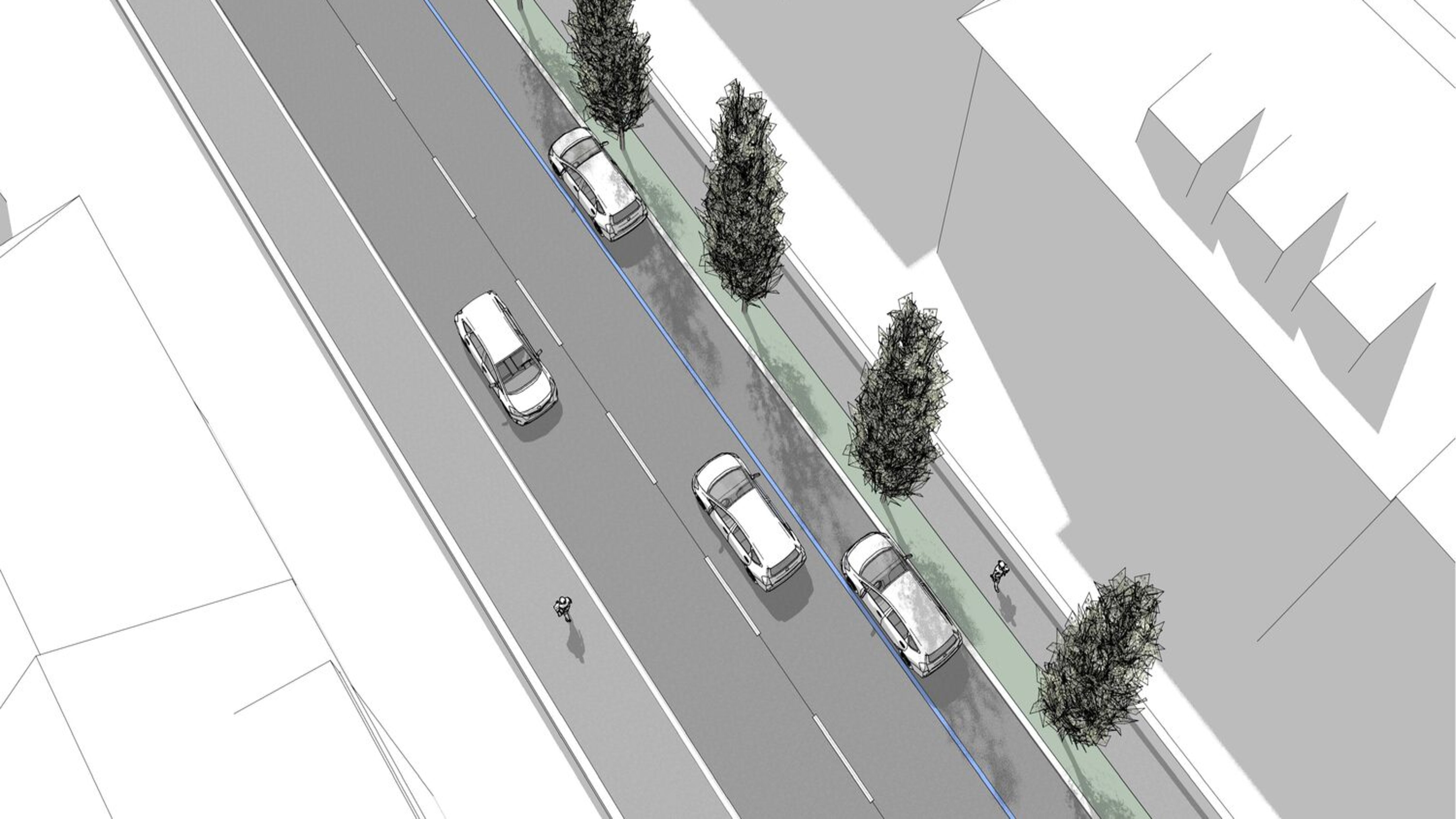 Aktuelle Visualisierung der Birchstrasse.