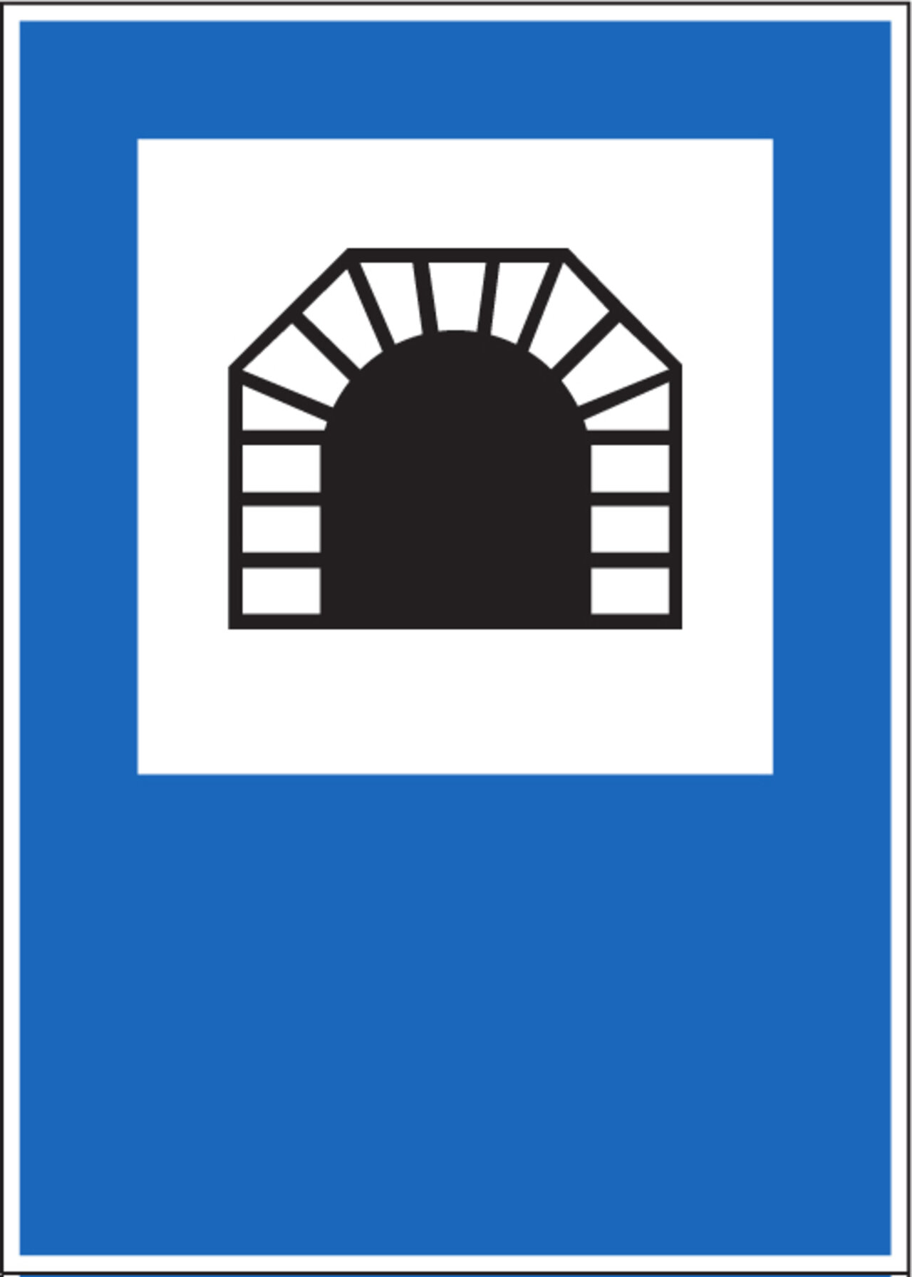 Das Tunnel-Schild