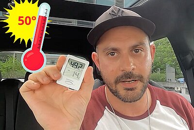 Wie schnell wird es im Auto unerträglich? STREETLIFE-Reporter Salvatore Iuliano machte den Selbsttest. Bild: STREETLIFE