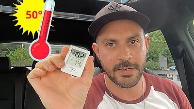 Wie schnell wird es im Auto unerträglich? STREETLIFE-Reporter Salvatore Iuliano machte den Selbsttest. Bild: STREETLIFE