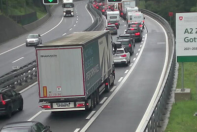 Ferienende Gotthard Stau