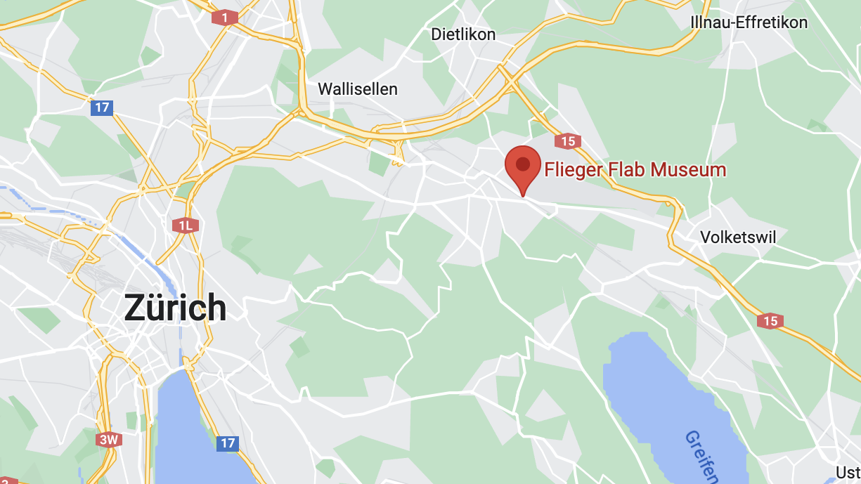 Mit dieser Karte wird klar, welchen Flugplatz wir meinen. Bild: Google Maps