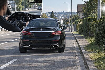 Bei einer illegalen Fahrt wurde der Beschuldigte von einem Radargerät geblitzt. Symbolbild: Mit KI generiert