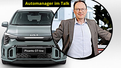 Schaut trotz aktuellen Herausforderungen optimistisch in die Zukunft: KIA-Markenchef Peter Fahrni. Grafik: STREETLIFE