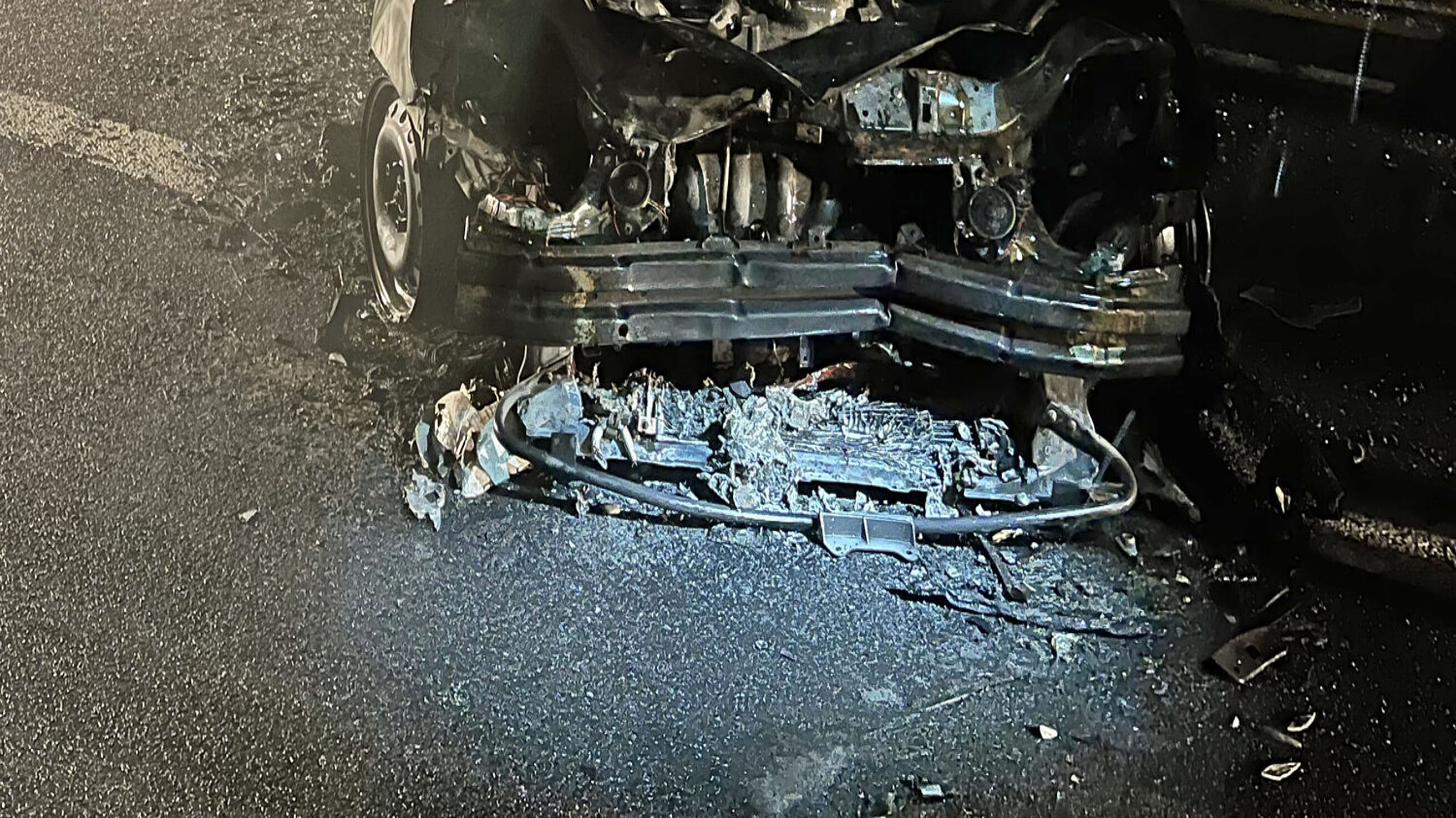 Ausgebranntes Auto