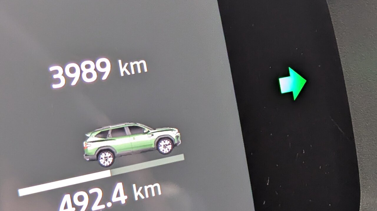 Blinker-Anzeige im Auto