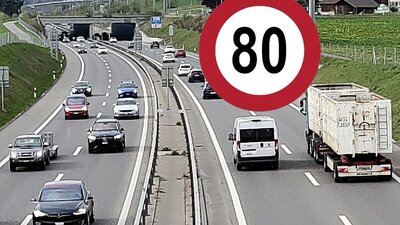 Führt das ASTRA ab Januar Tempo 80 zu Stosszeiten flächendeckend ein? Bild: STREETLIFE