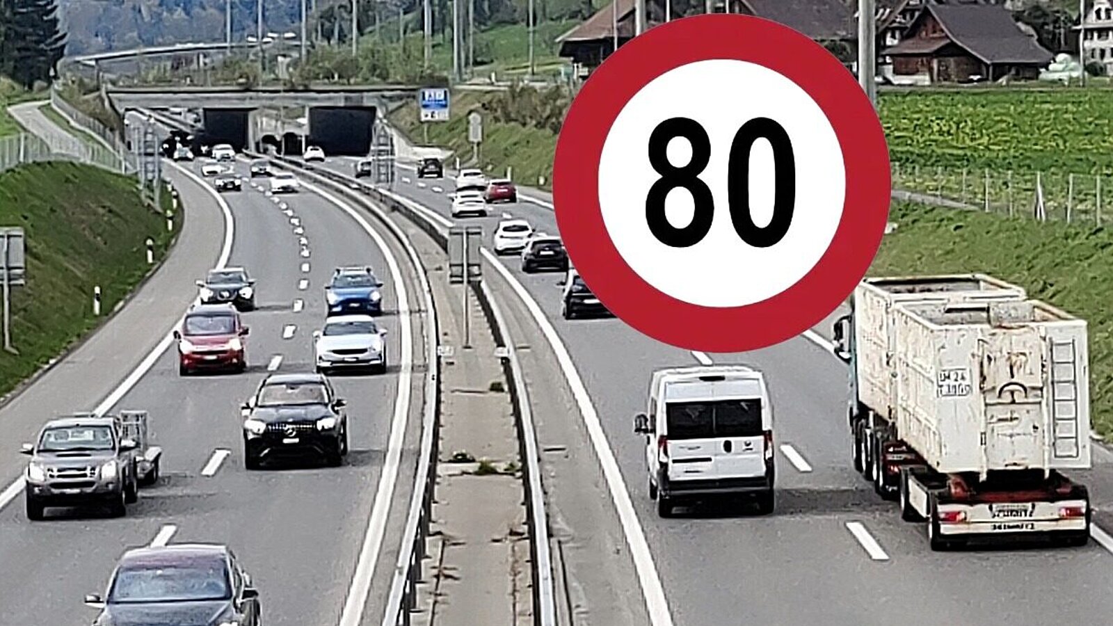 Führt das ASTRA ab Januar Tempo 80 zu Stosszeiten flächendeckend ein? Bild: STREETLIFE