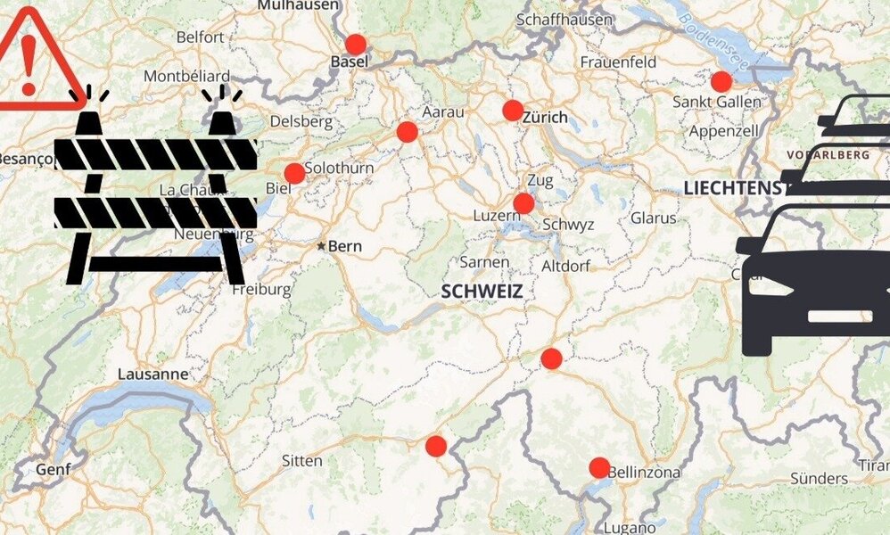 Baustellen Schweizer Strassen 2026