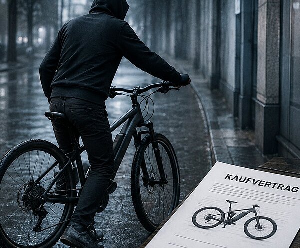 31-Jähriger erbeutete über 14'000 Franken mit vermeintlich gestohlenen Velos. Bild: KI-generiert.