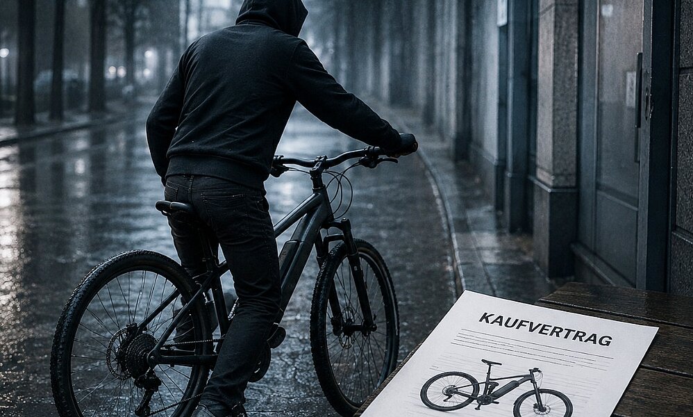 31-Jähriger erbeutete über 14'000 Franken mit vermeintlich gestohlenen Velos. Bild: KI-generiert.