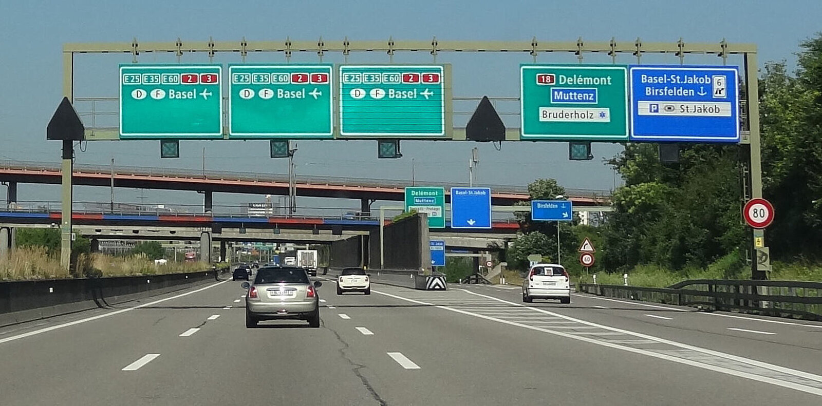 Autobahn in Basel