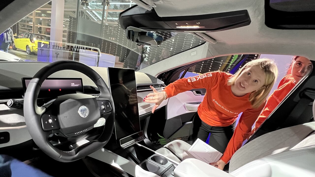 An der Auto Zürich 2024 präsentierte Fisker den Ocean. Bild: Pentti Aellig, STREETLIFE