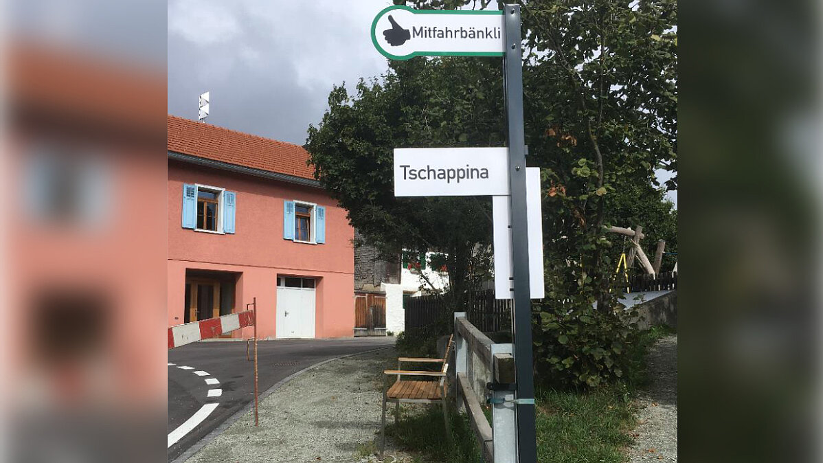 Mitfahrbänkli in Masein
