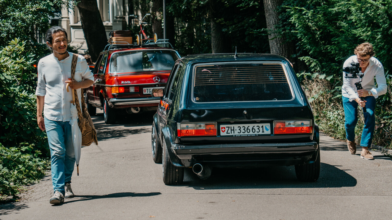 Ein VW Golf am Classic Cars & Coffee
