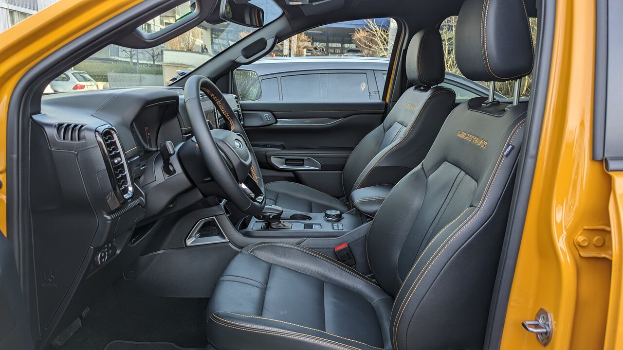Vordersitze des Ford Ranger Wildtrak