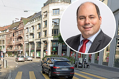 Der Zürcher SVP-Nationalrat Mauro Tuena will nicht, dass die Autofahrenden auf der Uraniastrasse eingeschränkt werden. Bild: Google Maps