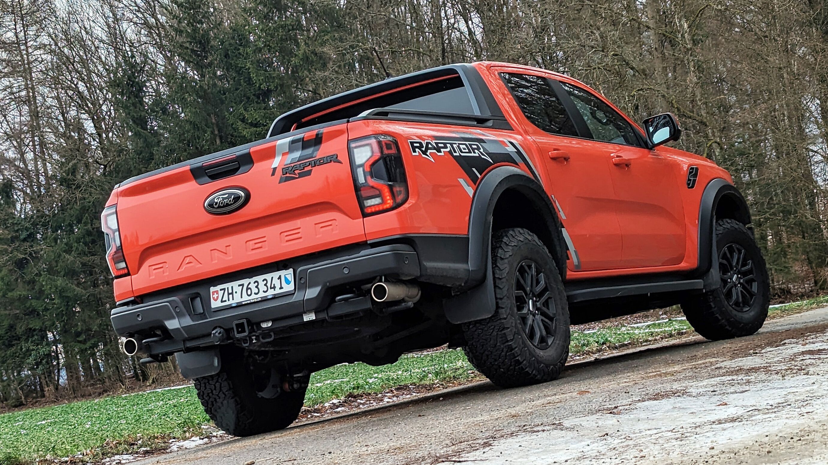 Ford Ranger Raptor von hinten
