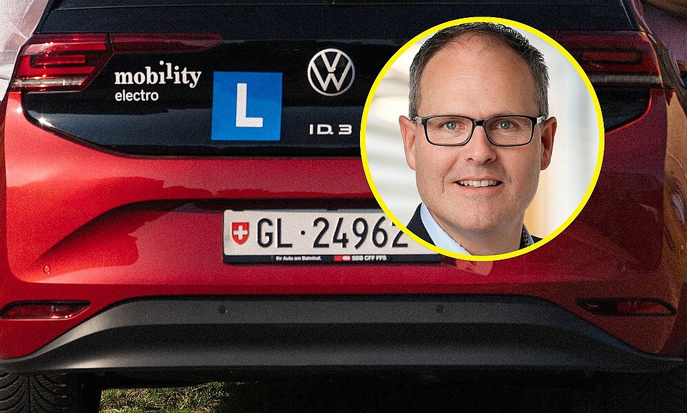 Fahrschulauto mit 