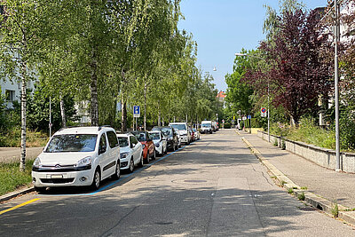 Aufhebung Blaue Zone Velovorzugsroute - Bild Strasse